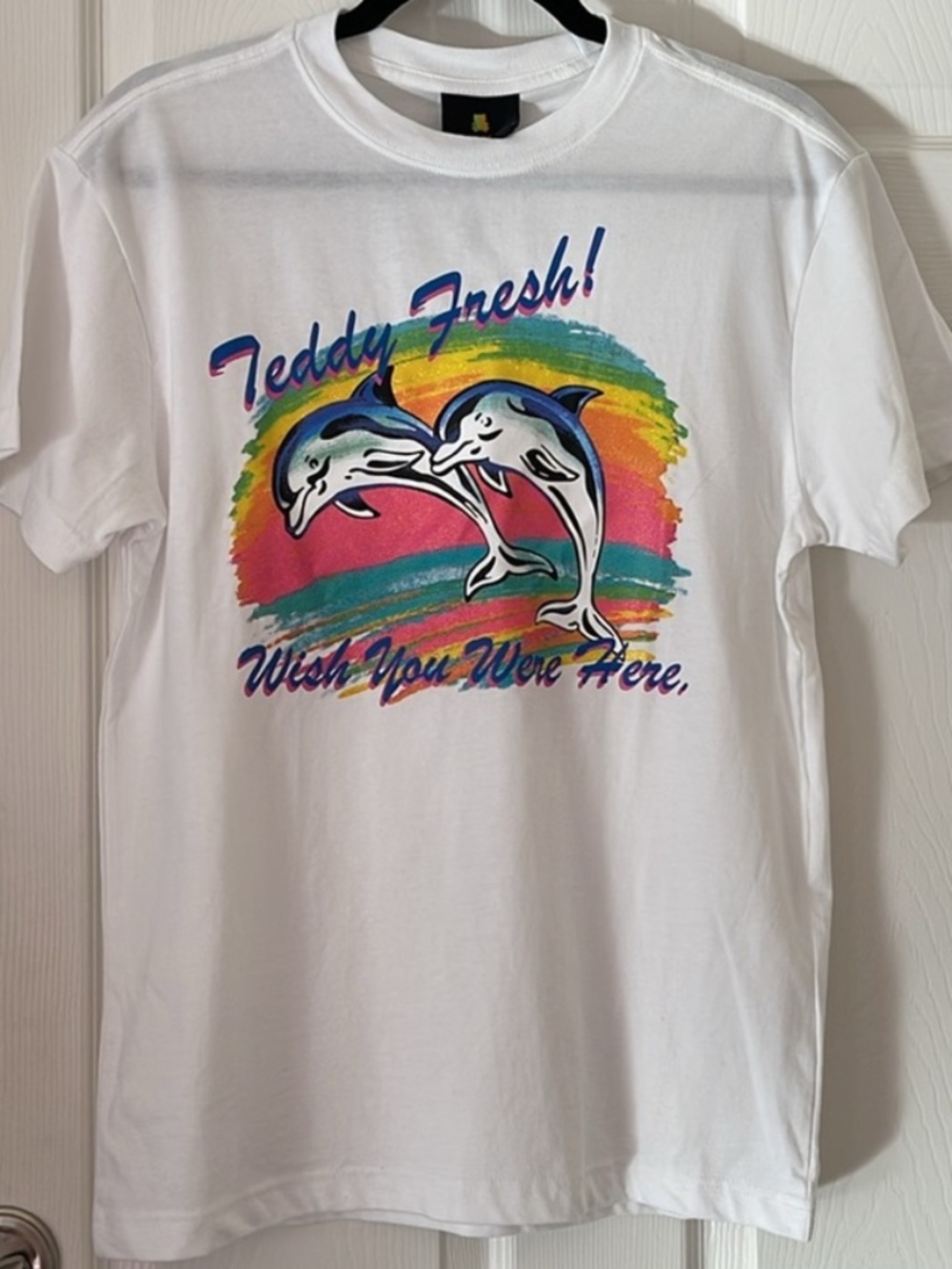 Unisex Teddy Fresh Wish You Were Here Dolphin Graphic Tee